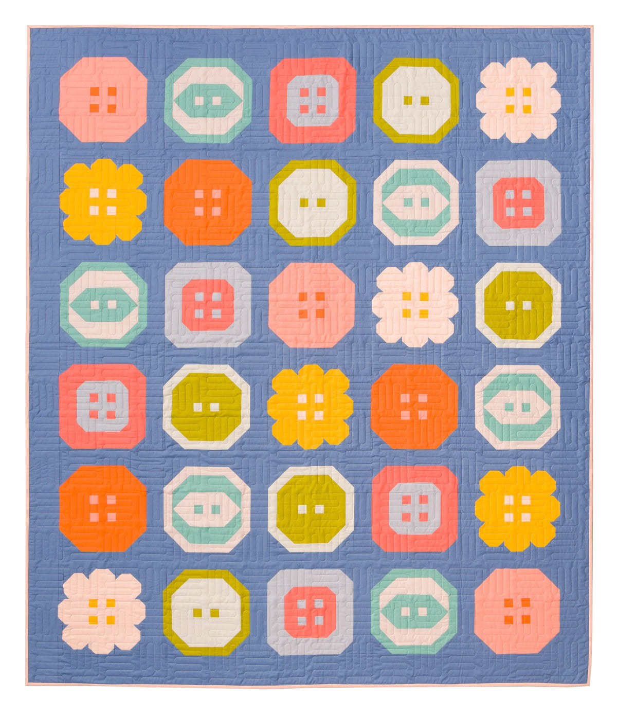 Buttoned Up Quilt Pattern // Pen + Paper Patterns