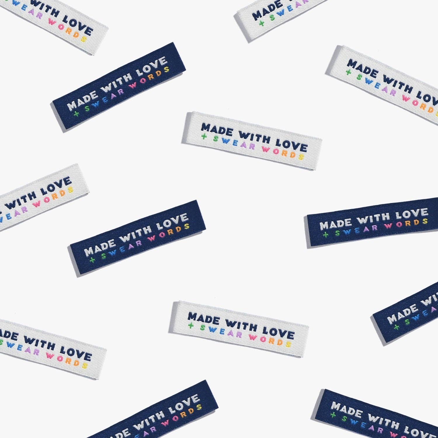 Made With Love & Swear Words Woven Labels // Kylie + the Machine
