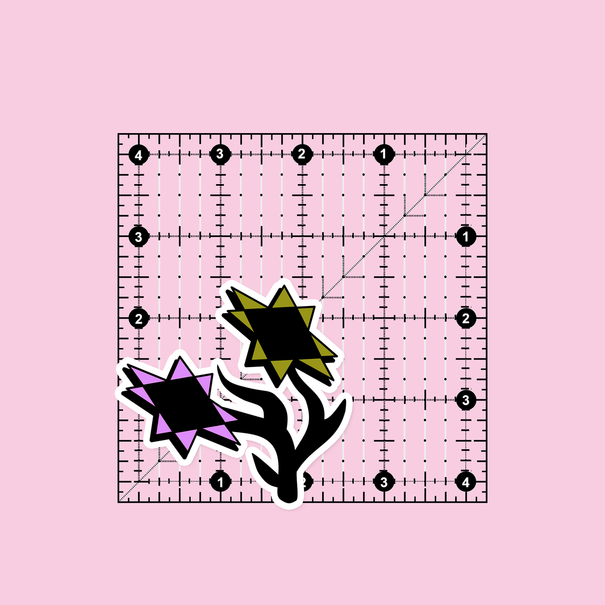 Y2K Flower Sticker