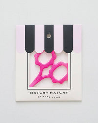 Hot Pink Scallop Handle Embroidery Scissors