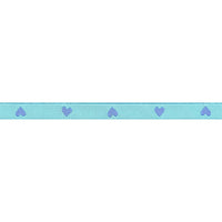 3/8" Hearts in Turquoise // Melody Miller