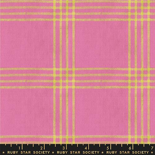 PRE-ORDER LoFi Loom Wovens // Tattersome - Vivid Pink // Rashida Coleman-Hale