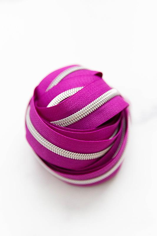 Zipper Tape #5 3yd // Plum Punch // Knot and Thread