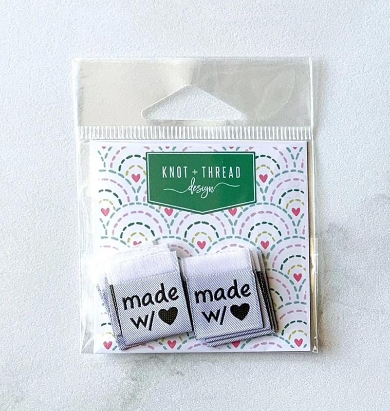 Made w/Heart Sew-in Labels by Knot & Thread