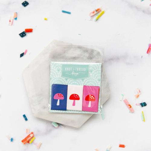 Mushroom Sew-in Labels by Knot & Thread