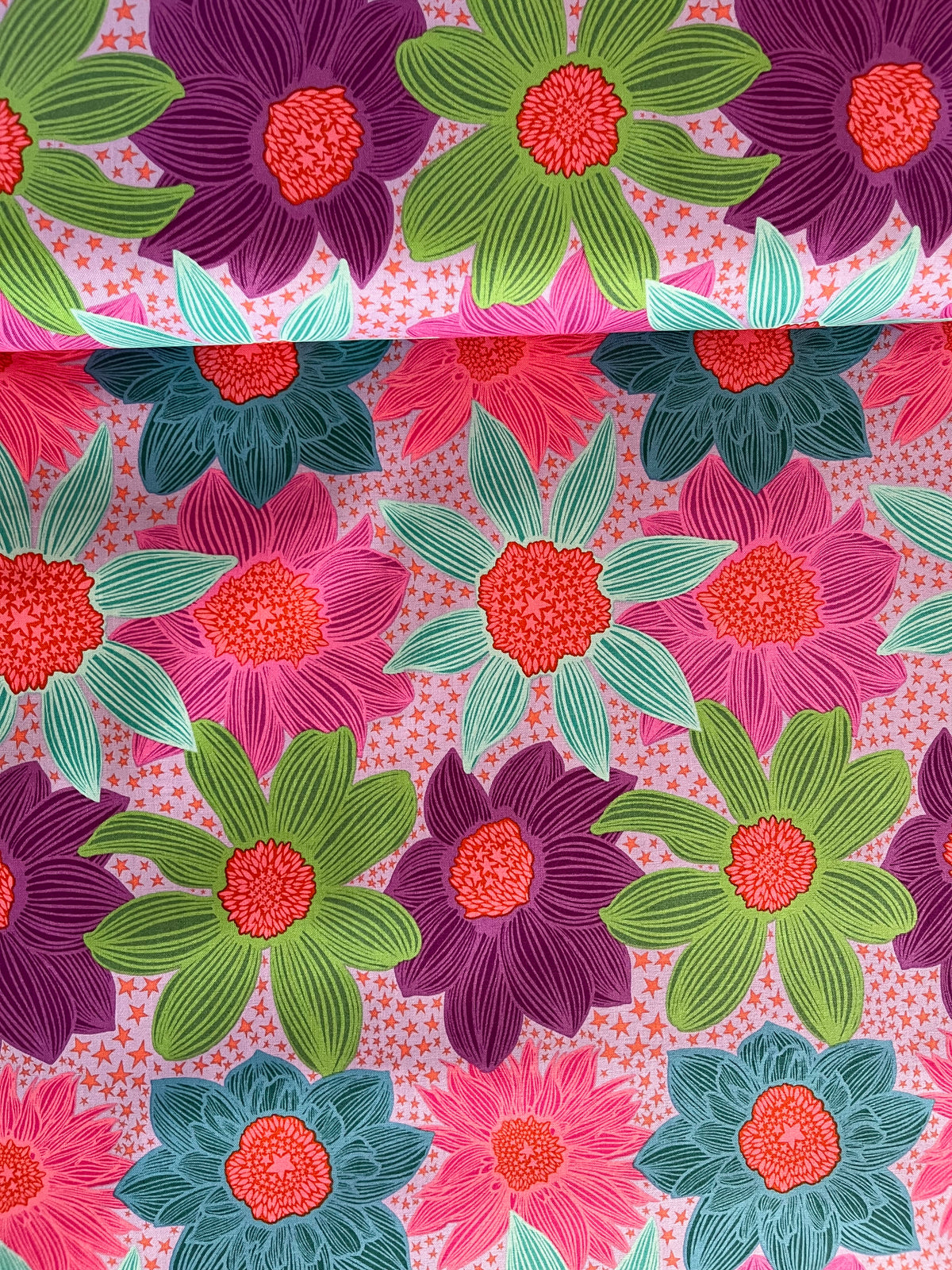 Jumpstart // Stars & Stripes - Lavender // Anna Maria Textiles