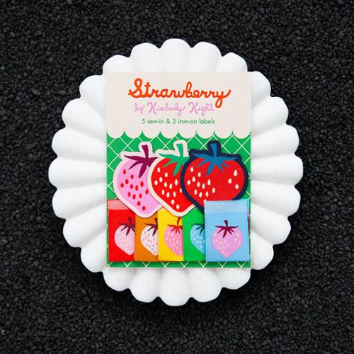 Strawberry Rainbow Labels // Kimberly Kight