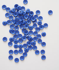 Cobalt Mini Retro Buttons // Matchy Matchy Sewing Club