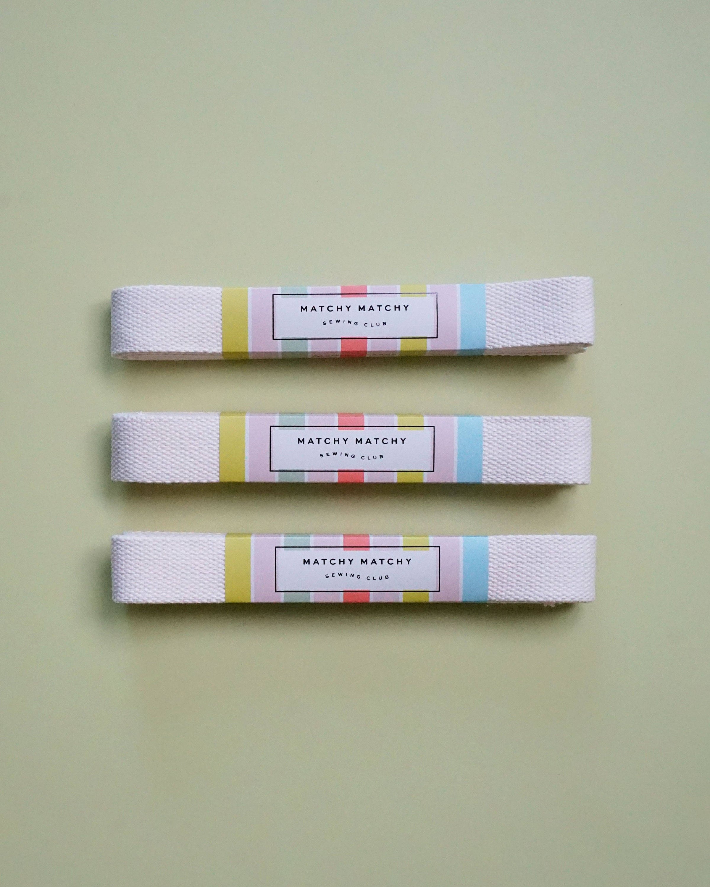 Natural 1.25" Webbing - 3 yards // Matchy Matchy Sewing Club