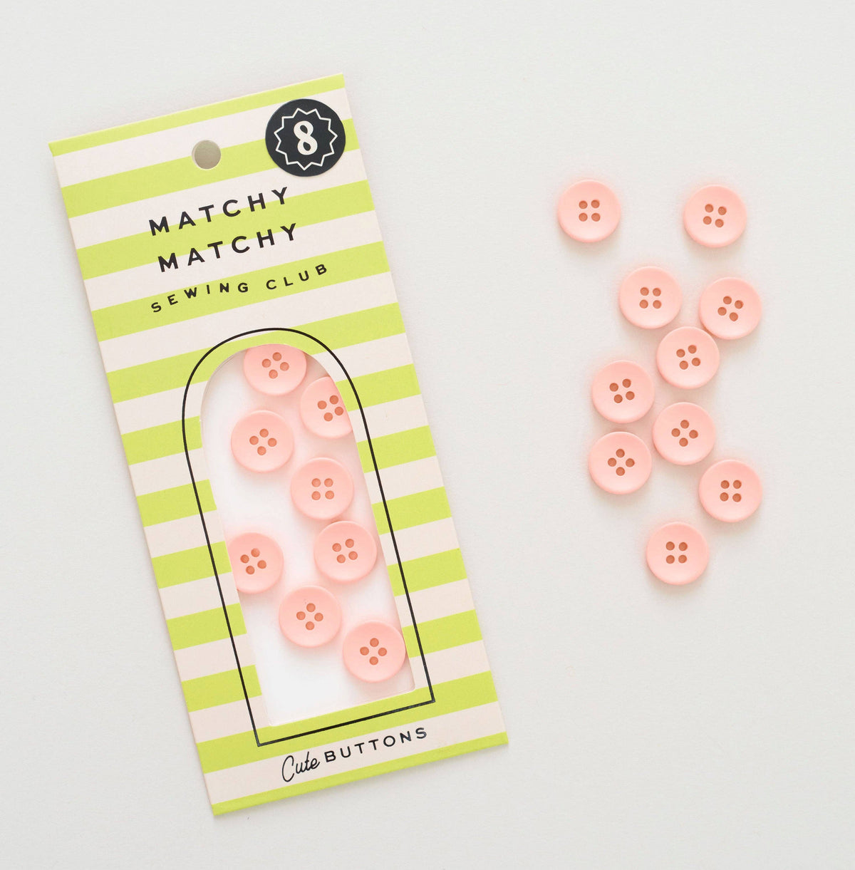 Frosted Mini Retro Buttons // Matchy Matchy Sewing Club