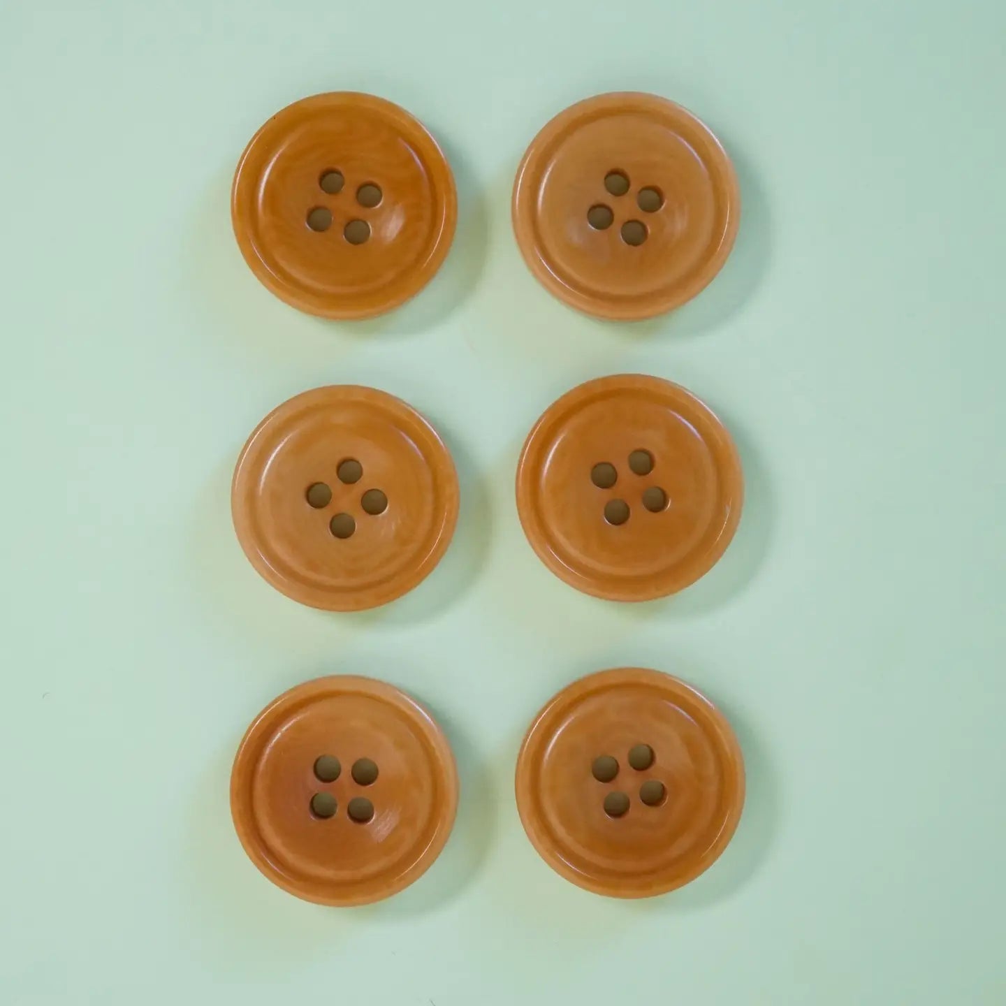 Caramel 3/4" Corozo Nut Buttons by Matchy Matchy Sewing Club