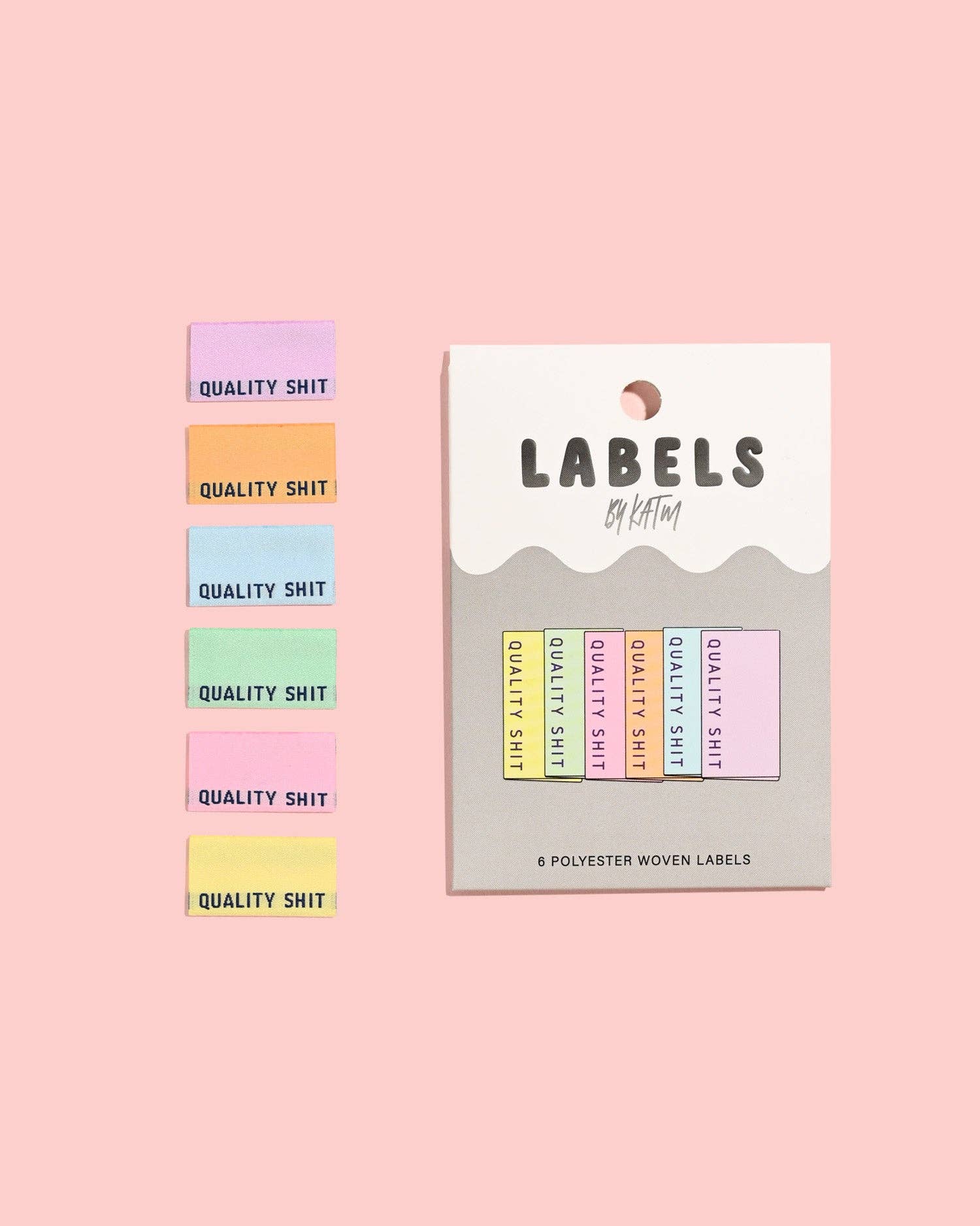Quality Shit Woven Labels (Pastel) // Kylie + the Machine