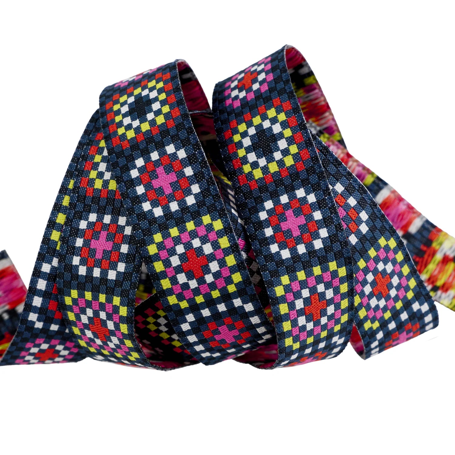 7/8" Catnap - Granny Square in Black Ribbon // Alexia Abegg // Renaissance Ribbons