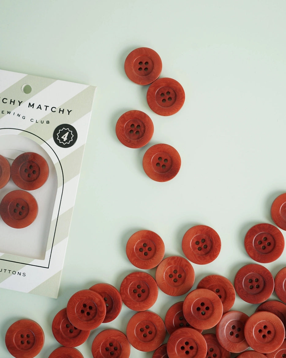 Amber 1" Corozo Nut Buttons by Matchy Matchy Sewing Club