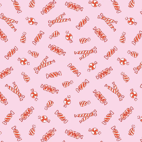 PRE-ORDER Jolly Tidings // Peppermint Candy - Pink // Whim & Joy