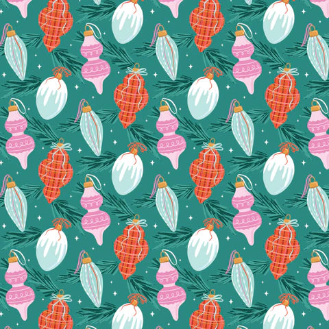 PRE-ORDER Jolly Tidings // Brilliant Baubles - Turquoise // Whim & Joy