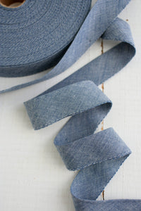 2.5" Bias Quilt Binding // Chambray Indigo