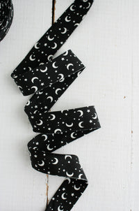 2.5" Bias Quilt Binding // Moon & Stars GLOW IN THE DARK // Bessie Pearl