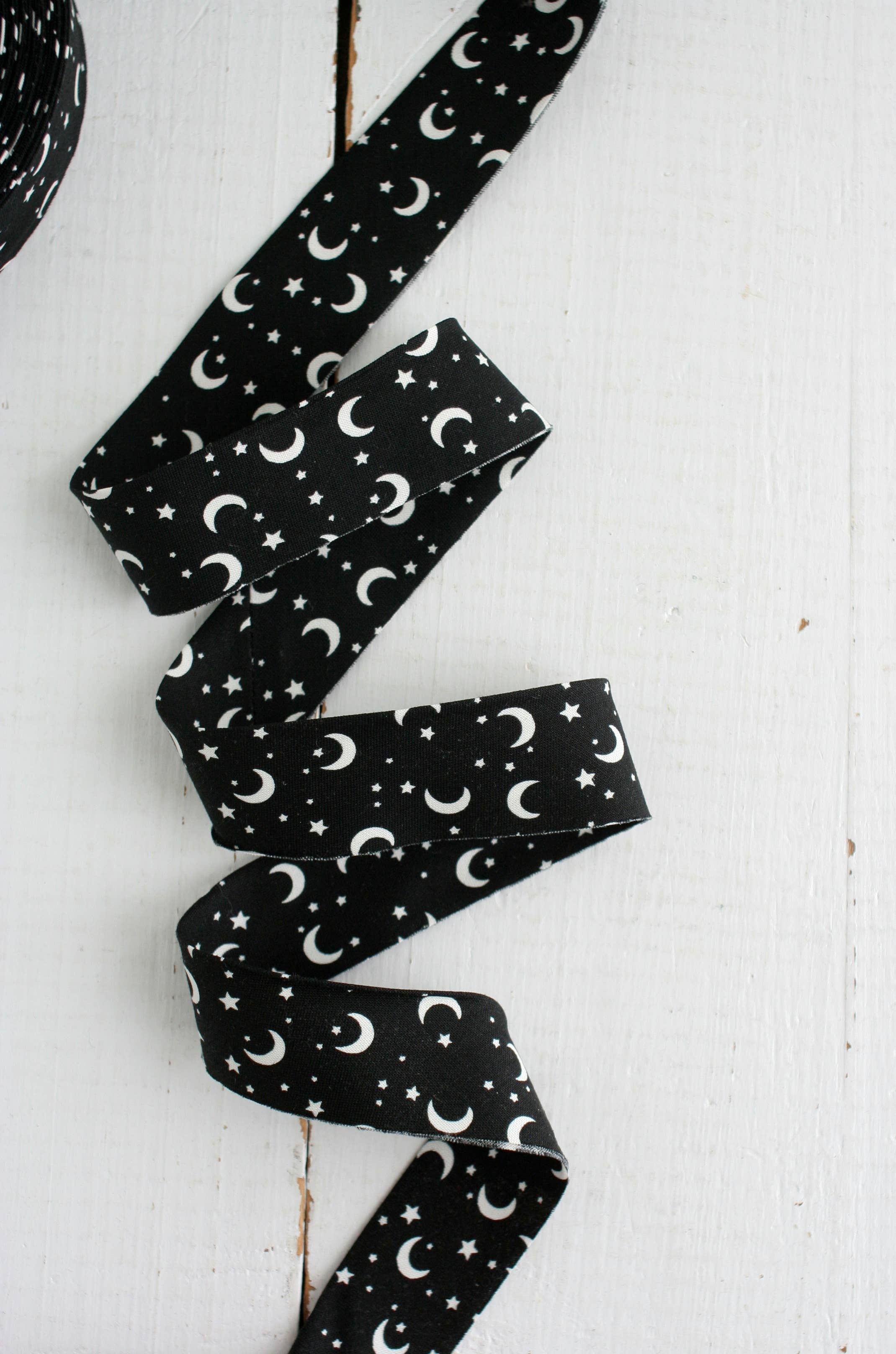 2.5" Bias Quilt Binding // Moon & Stars GLOW IN THE DARK // Bessie Pearl