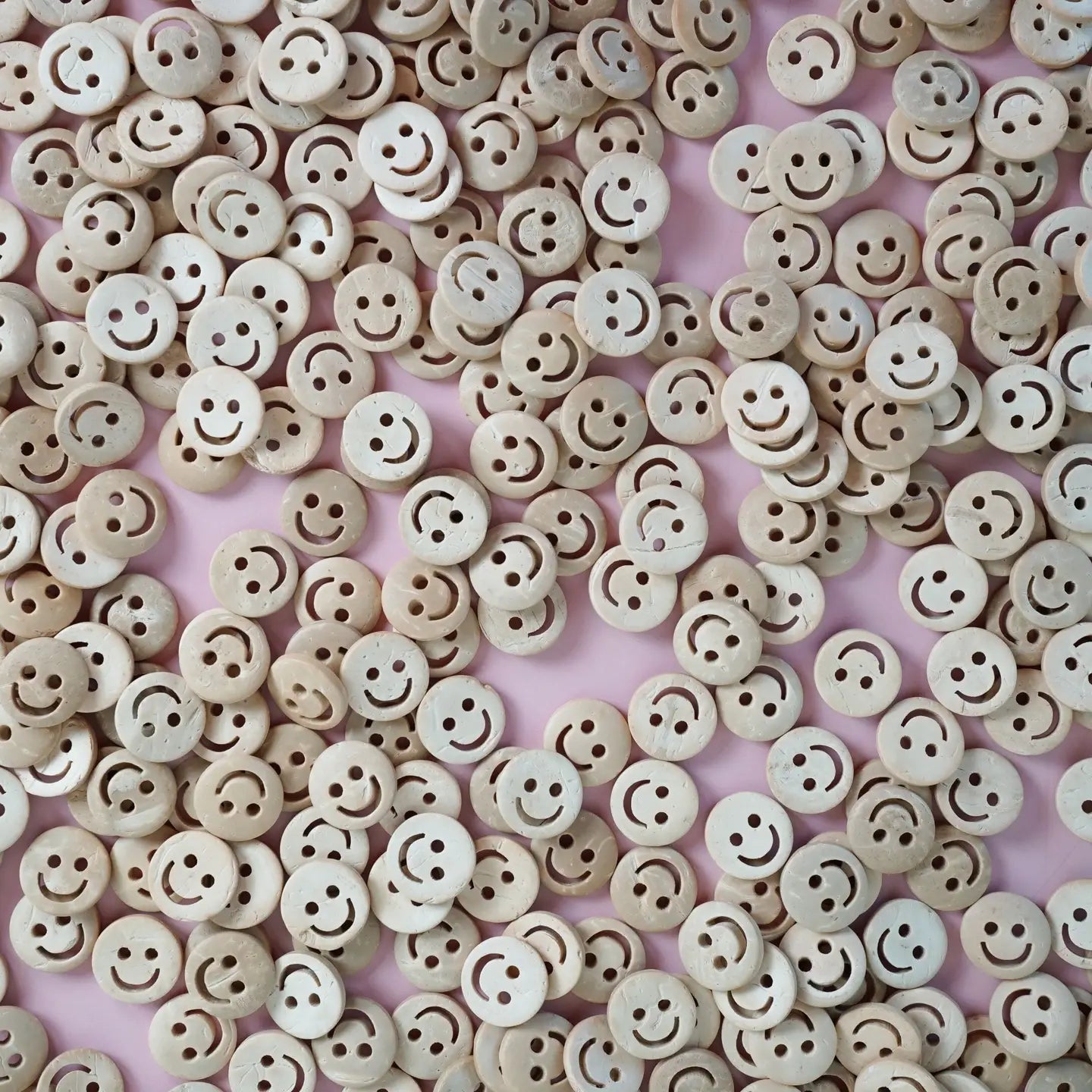 Smiley Face 1/2" Wood Buttons by Matchy Matchy Sewing Club