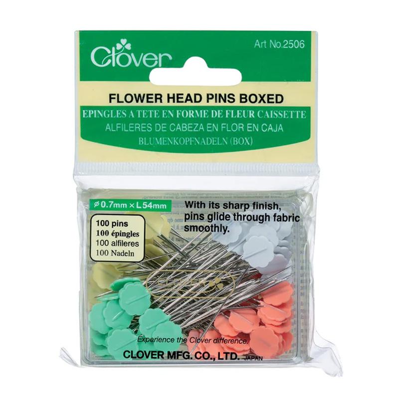Flower Head Pins // Clover Needlecraft