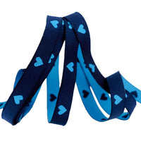 3/8"  Hearts in Bright Blue // Melody Miller