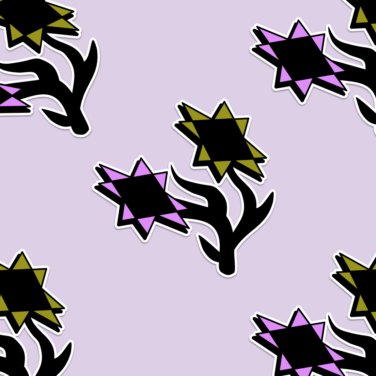Y2K Flower Sticker