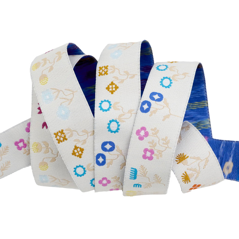 7/8" Salutations - Funky Flowers // Rashida Coleman-Hale // Renaissance Ribbons