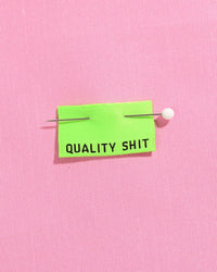 Quality Shit Woven Labels (Neon) // Kylie + the Machine