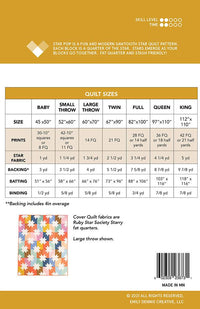 Star Pop Pattern // Quilty Love