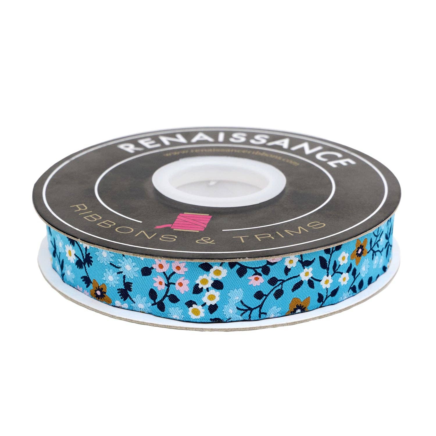7/8" Clothesline Floral in Vintage Blue // Kimberly Kight