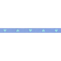 3/8" Hearts in Turquoise // Melody Miller