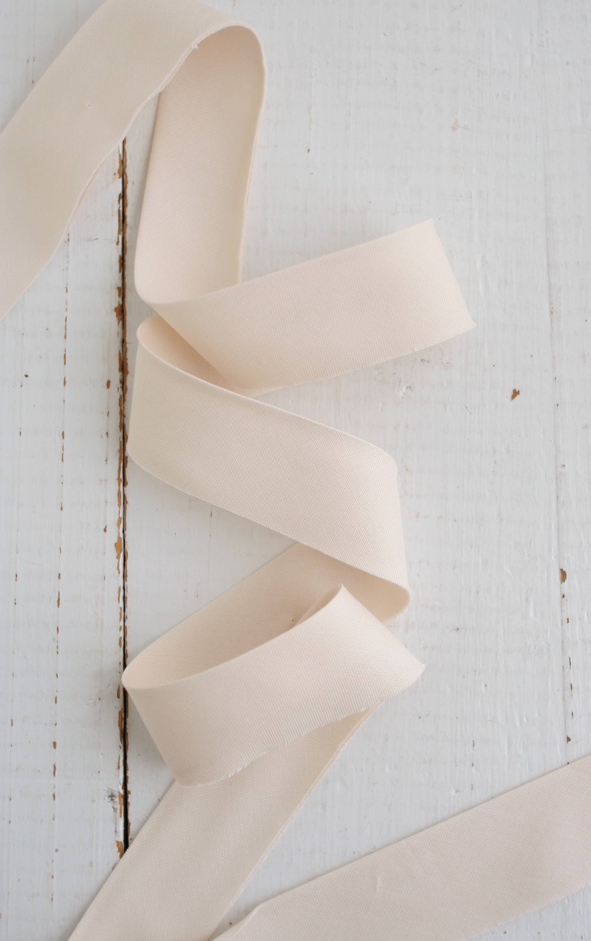 2.5" Bias Quilt Binding // Cream Solid // Bessie Pearl