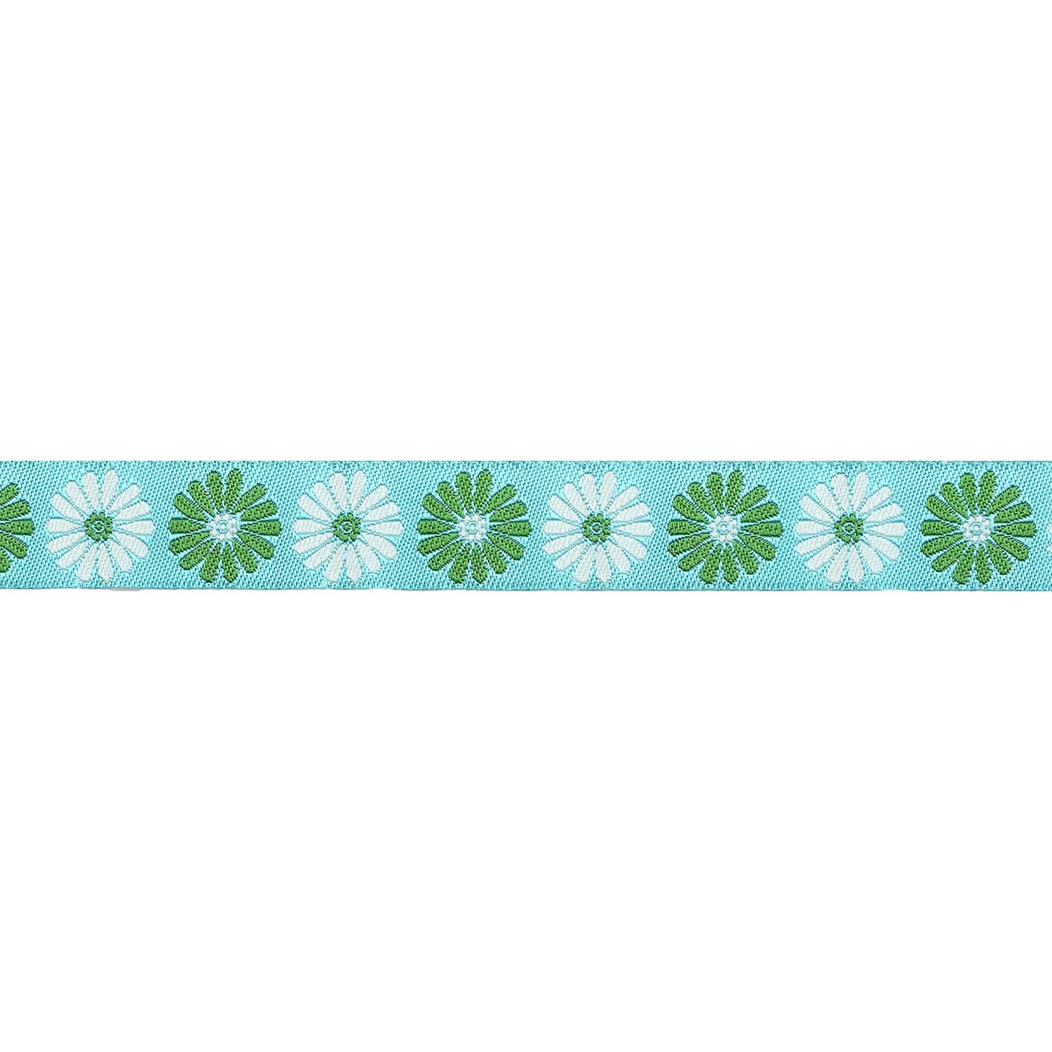 5/8"  Vintage Flower in Turquoise // Melody Miller