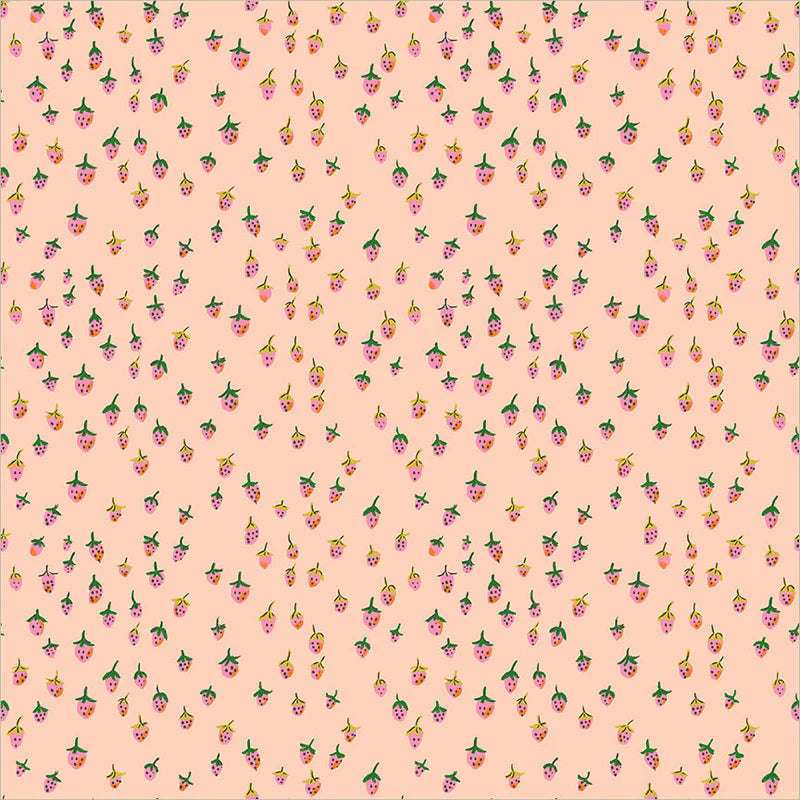 PRE-ORDER Heather Ross Favorites // Field Strawberries - Blush // Heather Ross