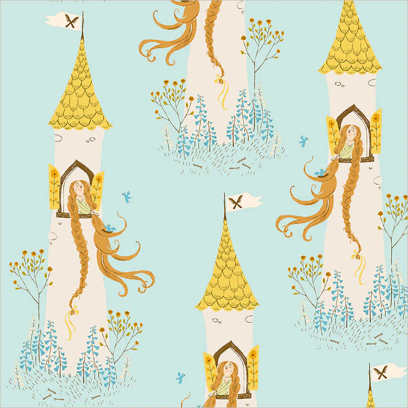 PRE-ORDER Heather Ross Favorites // Rapunzel - Aqua // Heather Ross