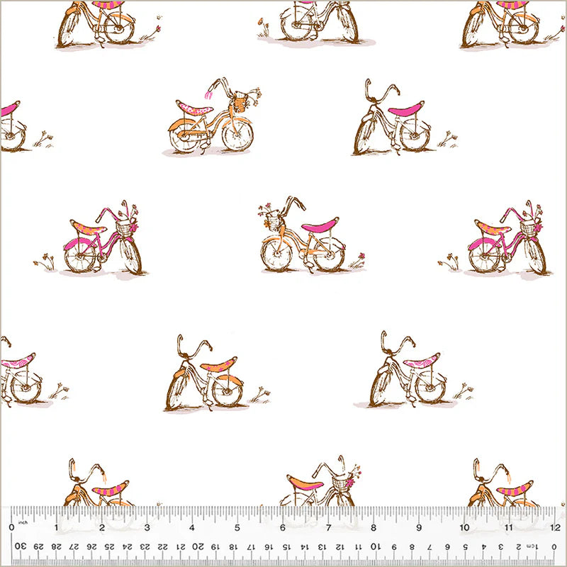 PRE-ORDER Studio Edit // Dream Bike - White // Heather Ross