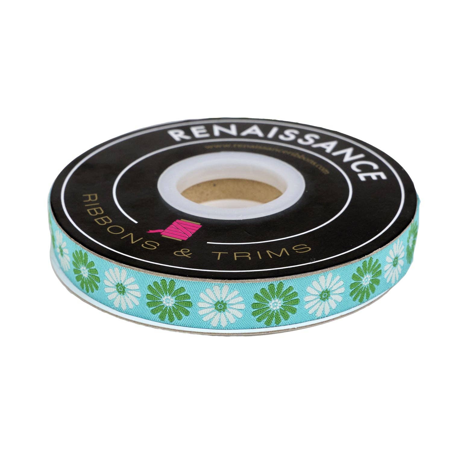 5/8"  Vintage Flower in Turquoise // Melody Miller