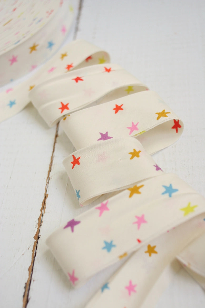 2.5" Bias Quilt Binding // Multi Starry // Bessie Pearl