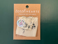 Toad & Sew Multipack Woven Sewing Labels by Sarah Hearts + Taylor Krz