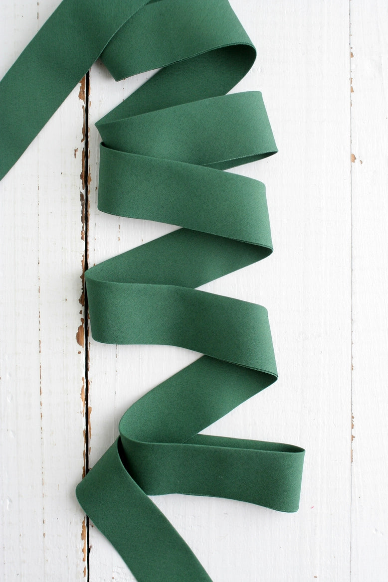 2.5" Bias Quilt Binding // Hunter Green Solid // Bessie Pearl