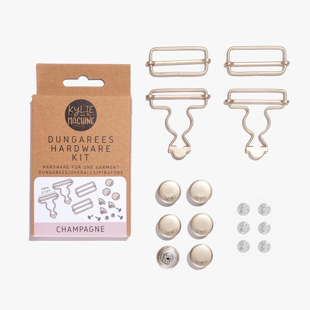 Dungarees / Overall Hardware Kit - Champagne - Kylie And The Machine Dungarees / Overall Hardware Kit - Champagne - Kylie And The Machine