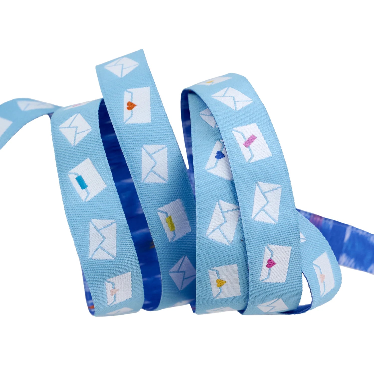 5/8" Salutations - Envelopes in Sky Ribbon // Rashida Coleman-Hale // Renaissance Ribbons
