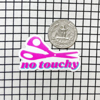 No Touchy! Sewing Scissor Sticker