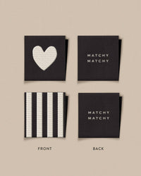 White Heart and Stripe Square Labels // Matchy Matchy Sewing Club