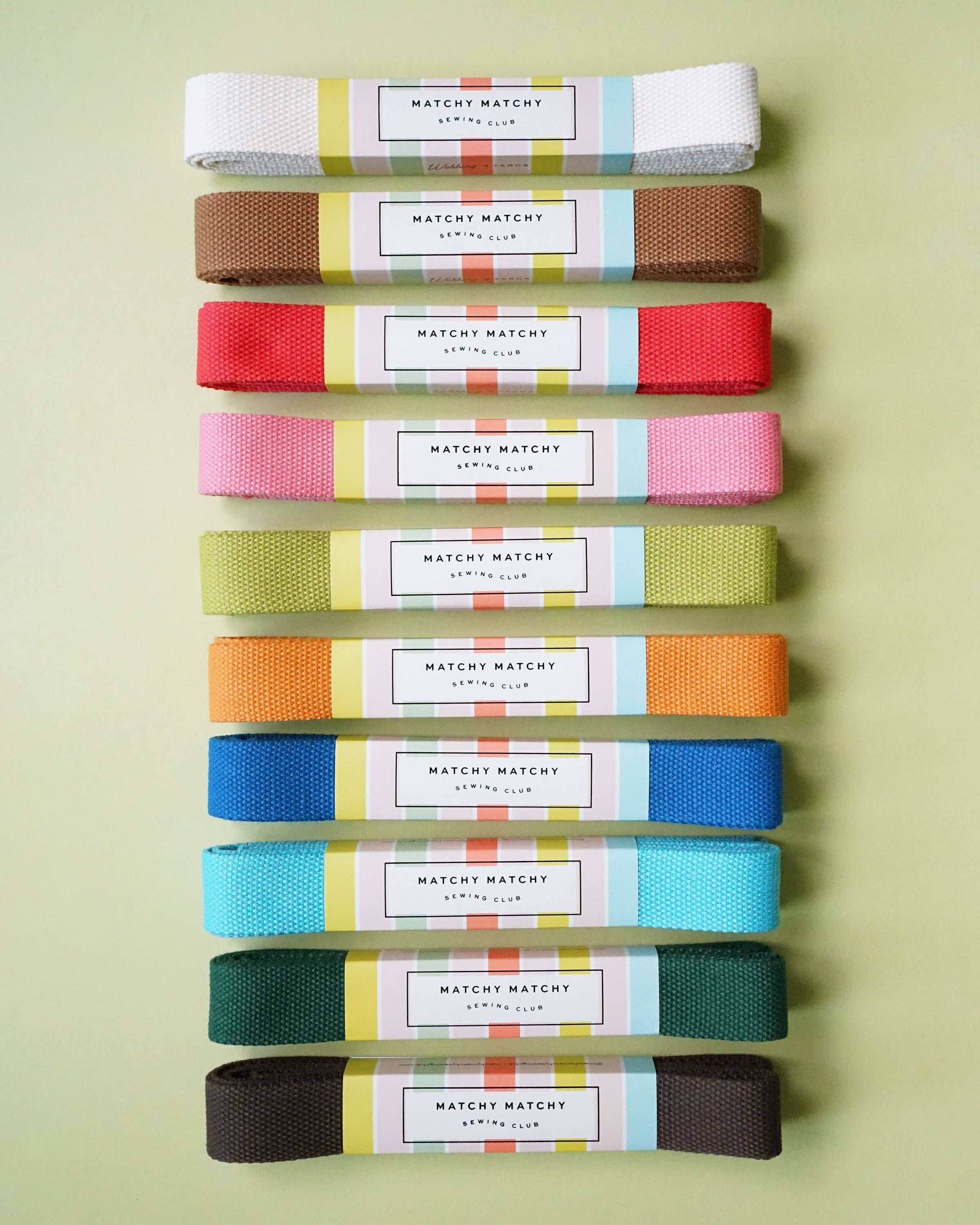 Natural 1.25" Webbing - 3 yards // Matchy Matchy Sewing Club