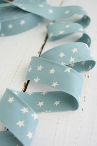 2.5" Bias Quilt Binding // Starry Soft Blue