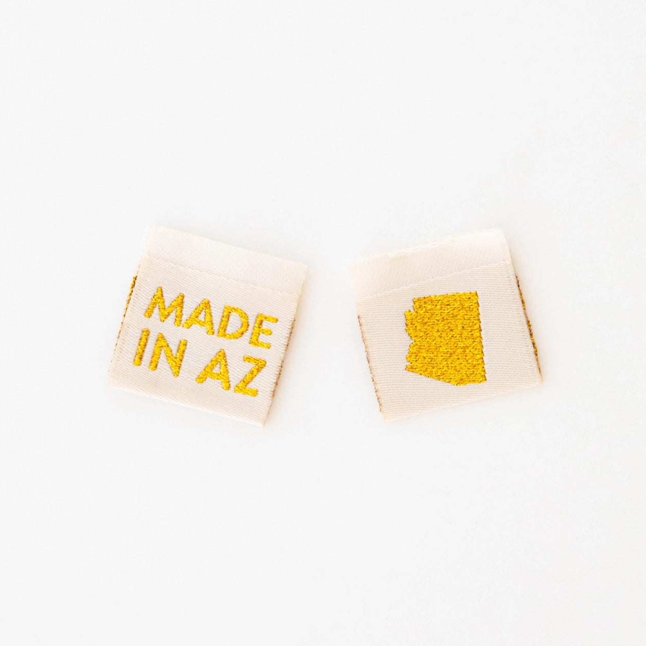 Made in Arizona - Gold Sewing Woven Labels by Sarah Hearts