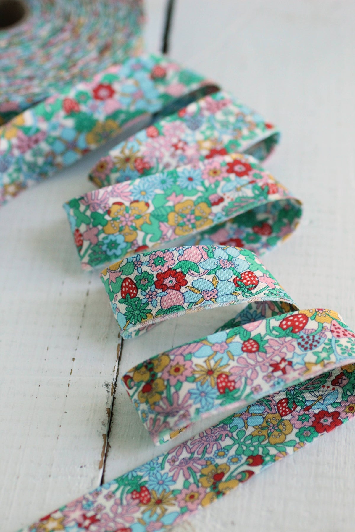 2.5" Bias Quilt Binding // Liberty Forest B
