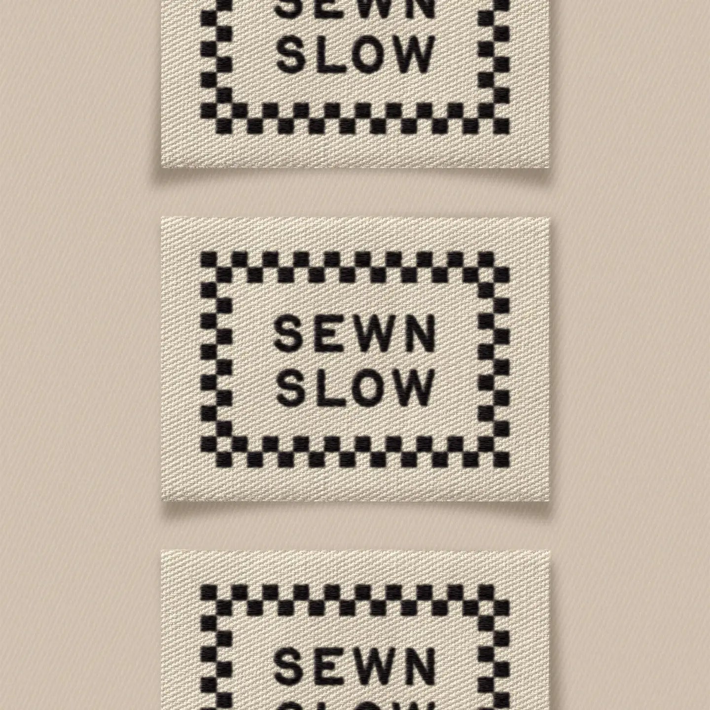 Sewn Slow Ivory Large Labels // Matchy Matchy Sewing Club